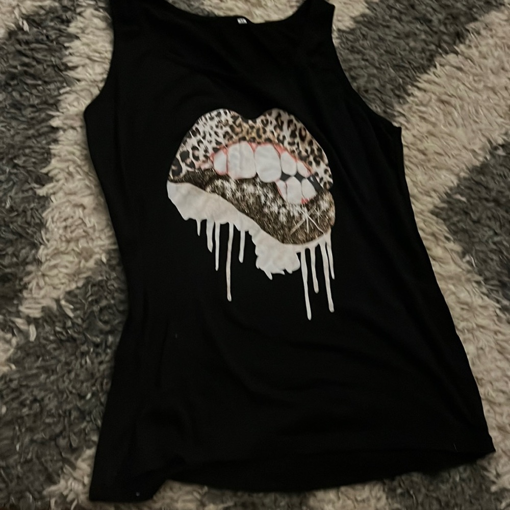 Black tank top